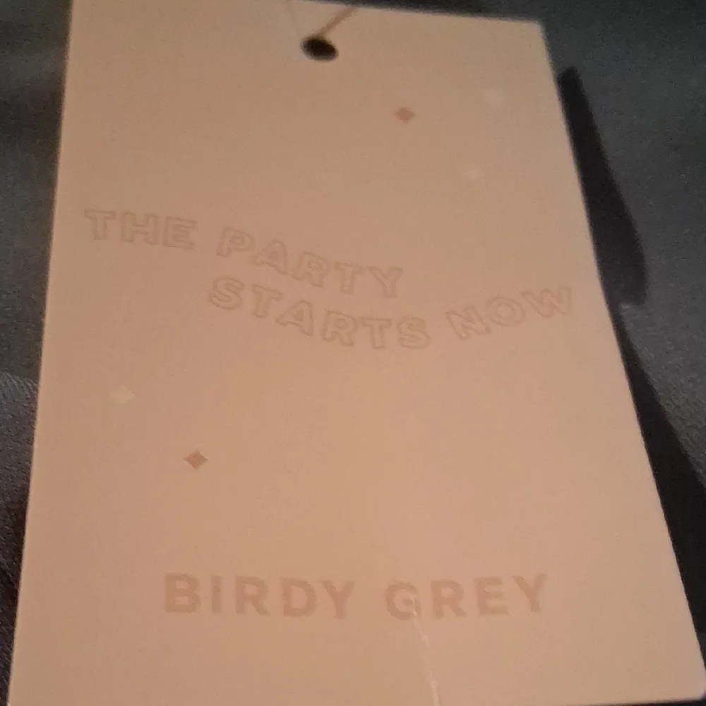 NWT Birdy Grey French Blue Matte Satin Bridesmaid Dress - Size L - Picture 7 of 13